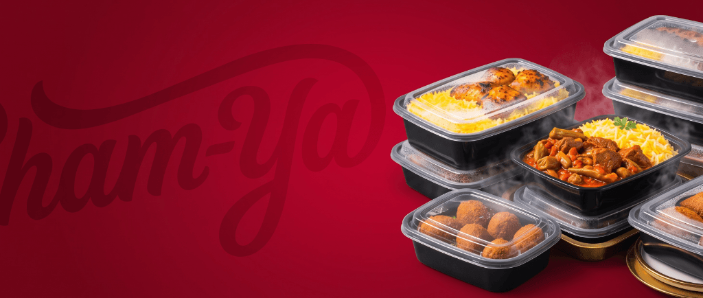 Prepared frozen meals arranged by Cham-Ya